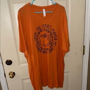 Bella Canvas Orange Tee with Graphic Print
